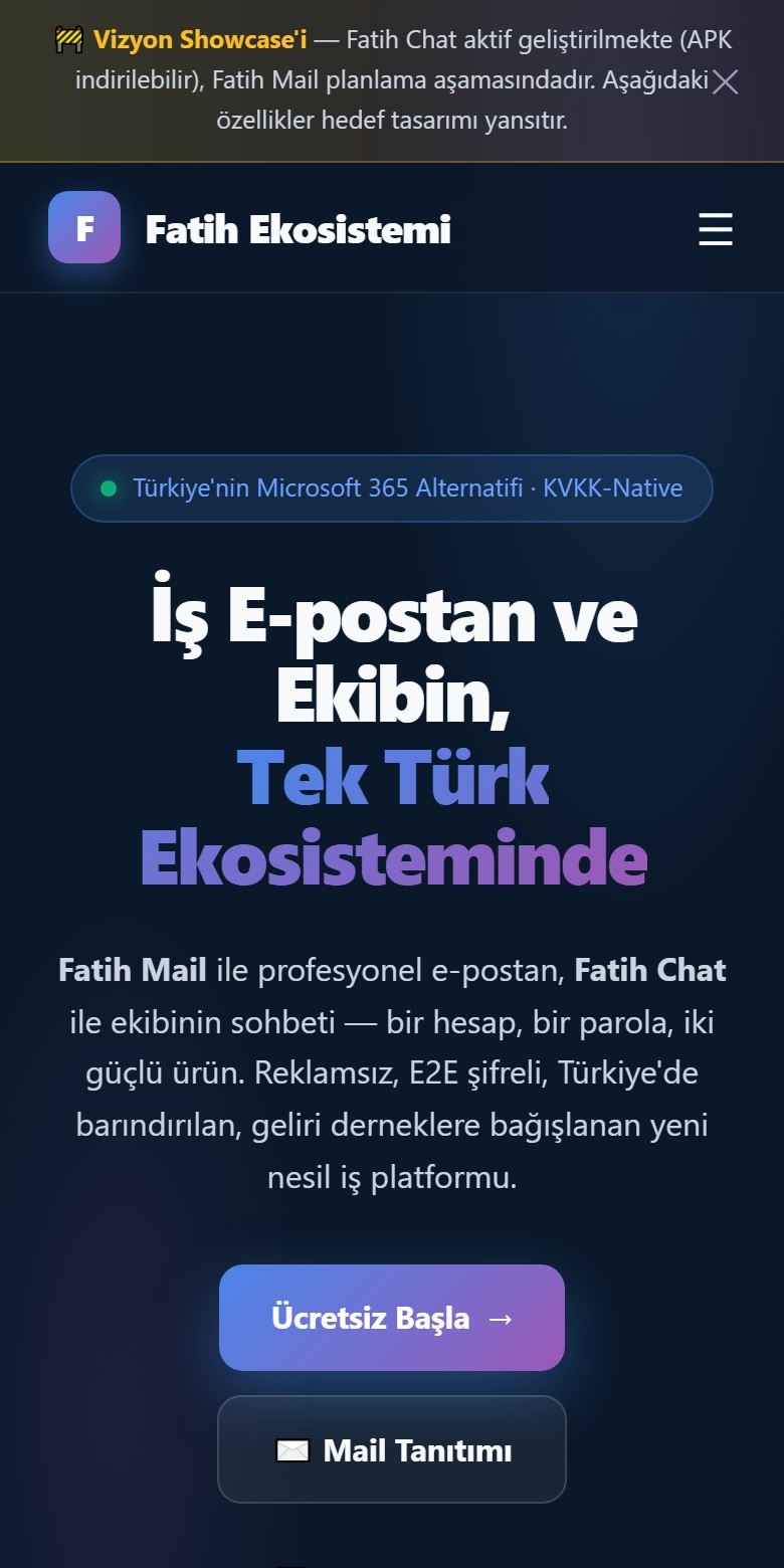 Fatih Mail — Referans Proje